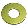 Flat Washer Hard USS Zinc Yellow Finish 1/4